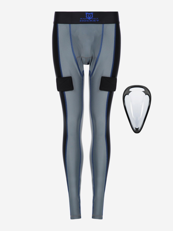 Брюки компрессионные с раковиной MadGuy Basic Compression - JR