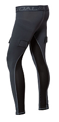 Брюки компрессионные с раковиной GOAL PASS PRO DARK GREY - SR